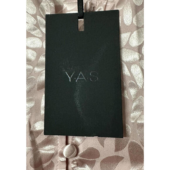 NWT Y.A.S Womens Long Sleeve Pink Button Front‎ Top Blouse Shirt Size XL - Picture 7 of 12